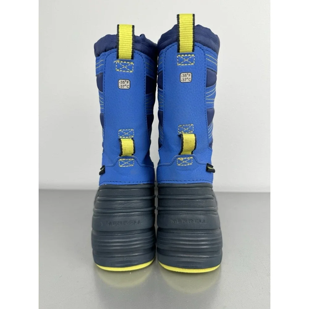 Merrell Snow Quest Lite 3.0 Boots Youth Kids 7 M‎ Waterproof Rubber Winter Blue